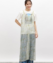 LAKOLE | カットメッシュプリントワンピース / 120973(ワンピース)