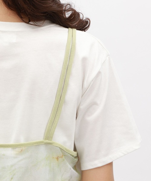 LAKOLE（ラコレ）の「カットメッシュプリントワンピース / 120973（ワンピース・レディース・ブルー/オレンジ/ベージュ系2・SMALL/MEDIUM）」の11枚目の写真