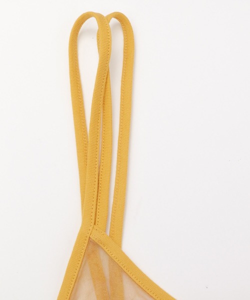 LAKOLE（ラコレ）の「カットメッシュプリントワンピース / 120973（ワンピース・レディース・ブルー/オレンジ/ベージュ系2・SMALL/MEDIUM）」の5枚目の写真