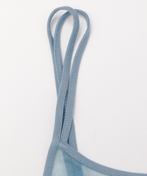 LAKOLE（ラコレ）の「カットメッシュプリントワンピース / 120973（ワンピース・レディース・ブルー/オレンジ/ベージュ系2・SMALL/MEDIUM）」の7枚目の写真