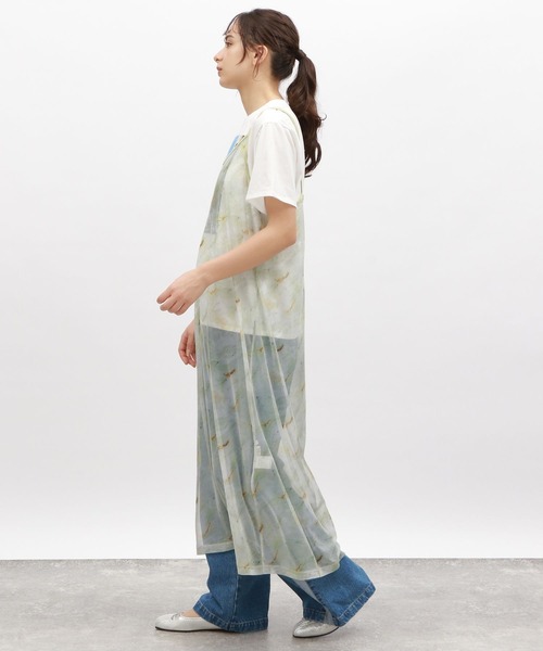 LAKOLE（ラコレ）の「カットメッシュプリントワンピース / 120973（ワンピース・レディース・ブルー/オレンジ/ベージュ系2・SMALL/MEDIUM）」の21枚目の写真