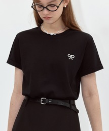 Fano Studios | 刺繍 パールリボン クルーネックTシャツ FX24S173【Fano Studios】(Tシャツ/カットソー)