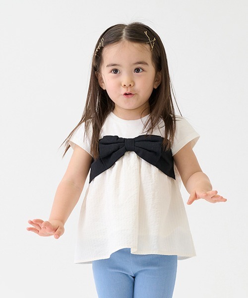 セール】【接触冷感/リンク】リボンドッキングT(キッズサイズ)（T  