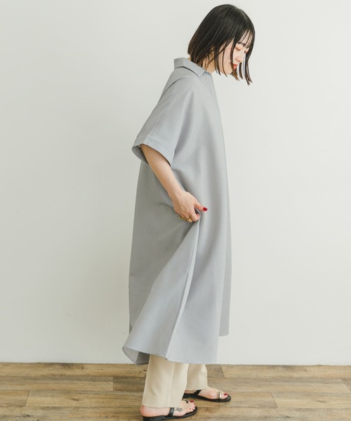 ITEMS URBANRESEARCH(アイテムズ アーバンリサーチ)の「サッカーストライプスキッパーワンピース(ワンピース・レディース・ブラック・FREE)」の18枚目の写真