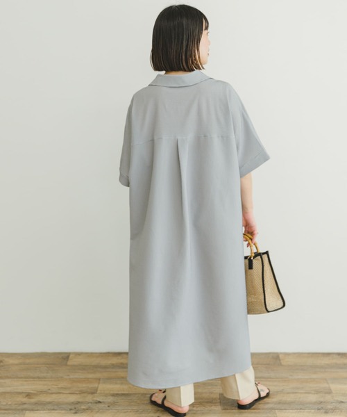 ITEMS URBANRESEARCH(アイテムズ アーバンリサーチ)の「サッカーストライプスキッパーワンピース(ワンピース・レディース・ブラック・FREE)」の19枚目の写真