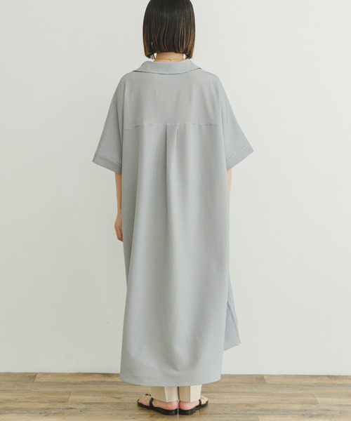 ITEMS URBANRESEARCH(アイテムズ アーバンリサーチ)の「サッカーストライプスキッパーワンピース(ワンピース・レディース・ブラック・FREE)」の11枚目の写真