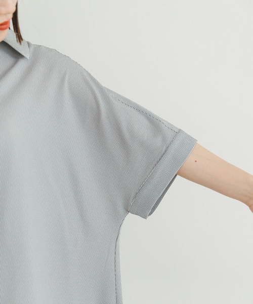 ITEMS URBANRESEARCH(アイテムズ アーバンリサーチ)の「サッカーストライプスキッパーワンピース(ワンピース・レディース・ブラック・FREE)」の13枚目の写真