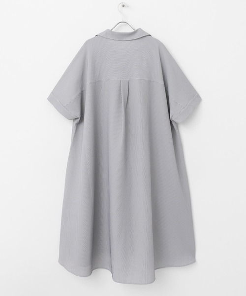 ITEMS URBANRESEARCH(アイテムズ アーバンリサーチ)の「サッカーストライプスキッパーワンピース(ワンピース・レディース・ブラック・FREE)」の5枚目の写真