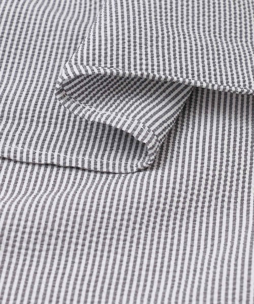 ITEMS URBANRESEARCH(アイテムズ アーバンリサーチ)の「サッカーストライプスキッパーワンピース(ワンピース・レディース・ブラック・FREE)」の6枚目の写真