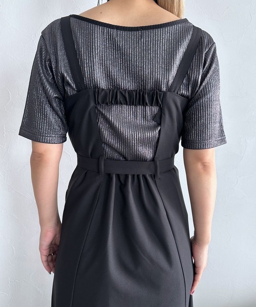 HARE(ハレ)の「テーラードライクジャンスカ(HARE)(ジャンパースカート・レディース・グレー/ブラック・FREE)」の19枚目の写真