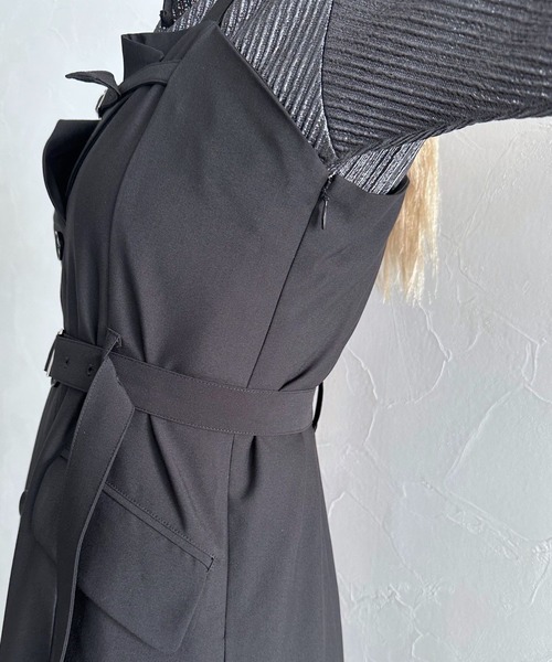 HARE(ハレ)の「テーラードライクジャンスカ(HARE)(ジャンパースカート・レディース・グレー/ブラック・FREE)」の18枚目の写真