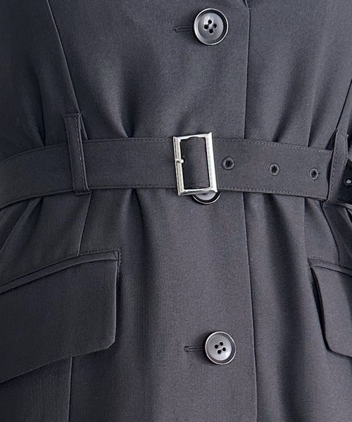 HARE(ハレ)の「テーラードライクジャンスカ(HARE)(ジャンパースカート・レディース・グレー/ブラック・FREE)」の14枚目の写真