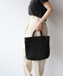 MICA&DEAL | 【AFRICANSQUARE】ラフィアかぎ編みバッグ(ハンドバッグ)