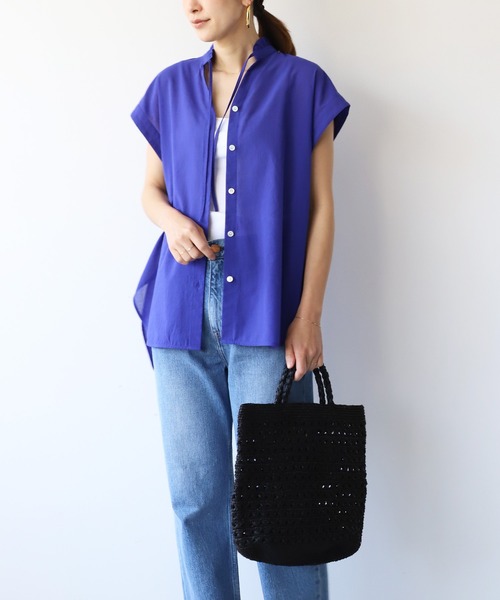 MICA&DEAL（マイカ＆ディール）の「【AFRICANSQUARE】ラフィアかぎ編みバッグ（ハンドバッグ・レディース・ブラック・FREE）」の15枚目の写真