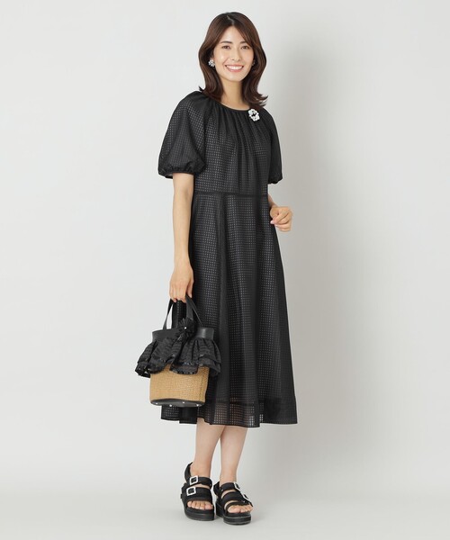 【セール】ラッセルレース サマードレス（ワンピース）｜TO BE CHIC（トゥー ビー シック）