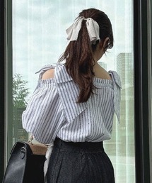 an another angelus | ビッグリボンオフショルブラウス(シャツ/ブラウス)