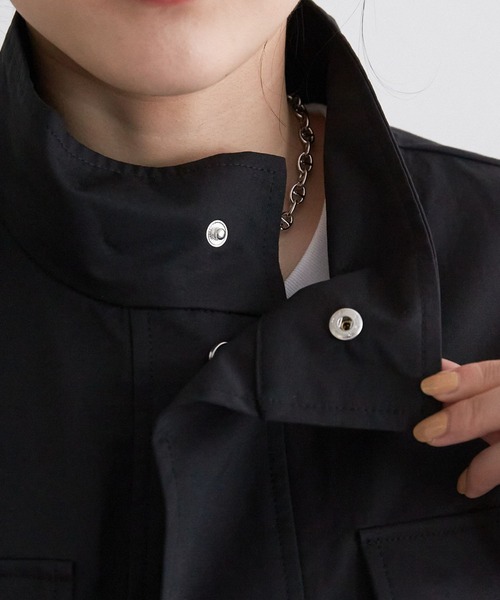 RAGEBLUE（レイジブルー）の「ミリタリーショートベスト（ベスト・レディース・ブラック/オリーブ・FREE）」の18枚目の写真