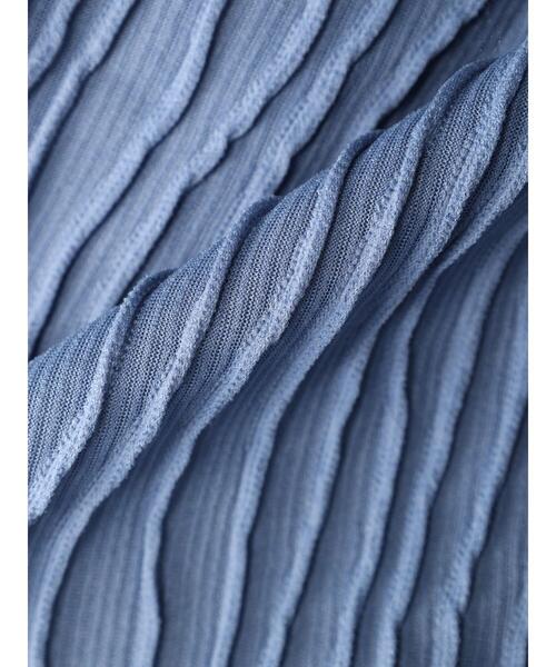 Petit fleur（プチフルール）の「・Petit　Fleur　ウェーブカットオーバーTEE（Tシャツ/カットソー・レディース・ブラック/オフホワイト/ブルー・FREE）」の7枚目の写真