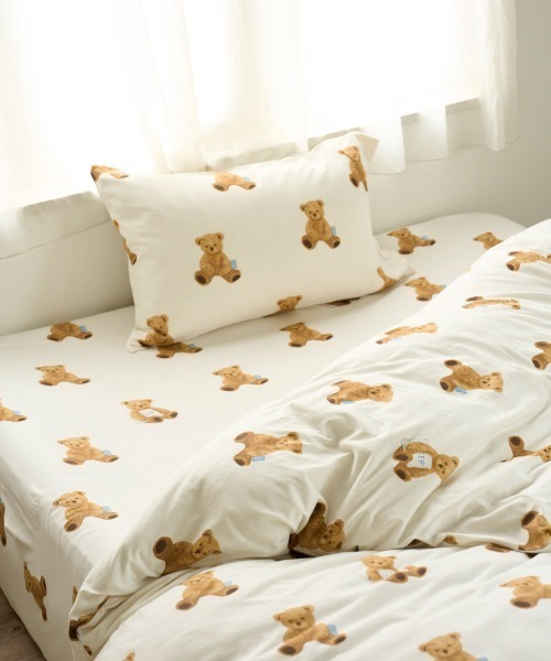 ジェラート ピケ] sleep 3カラーベア柄2点セット(セミダブル) Sleep】ベア柄2点セット（セミダブル）(寝具セット)｜ルーム
