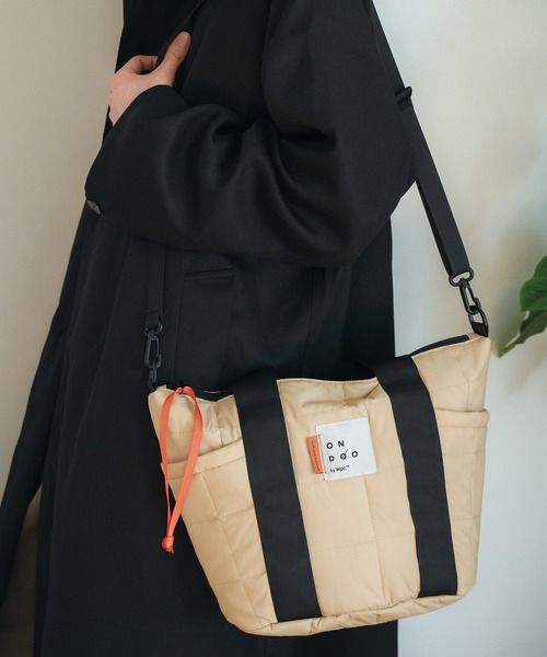 Wpc.（ダブリュピーシー）の「ONDOO キルティング2wayトートバッグ ミニ（トートバッグ・レディース・ブラック/オフホワイト/グレー/ベージュ・FREE）」の16枚目の写真