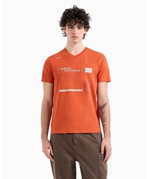 ARMANI EXCHANGE | 【A|X アルマーニ エクスチェンジ】AXロゴ 半袖VネックTシャツ/SLIM（EC限定カラー含）(Tシャツ/カットソー)