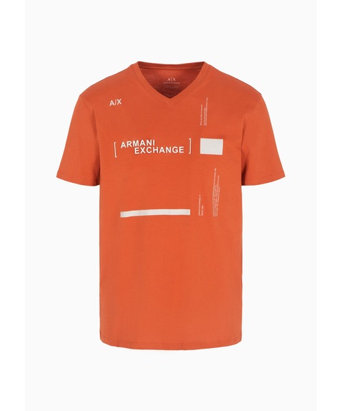 【セール】【A|X アルマーニ エクスチェンジ】AXロゴ 半袖VネックTシャツ/SLIM（EC限定カラー含）（Tシャツ/カットソー）｜ARMANI EXCHANGE（アルマーニエクスチェンジ）