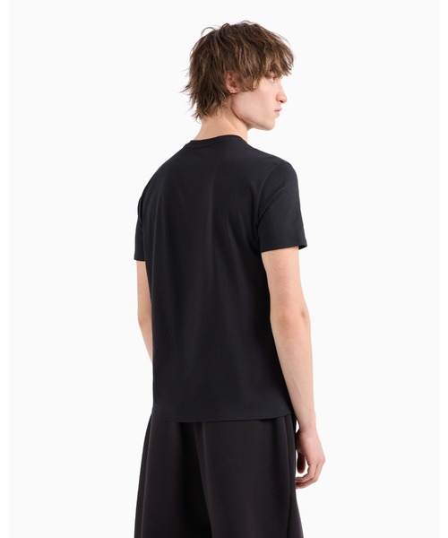 【A/X】ロゴ 半袖 Tシャツ ブラック / 送料無料 セール】【A|X アルマーニ エクスチェンジ】AXロゴ 半袖VネックT