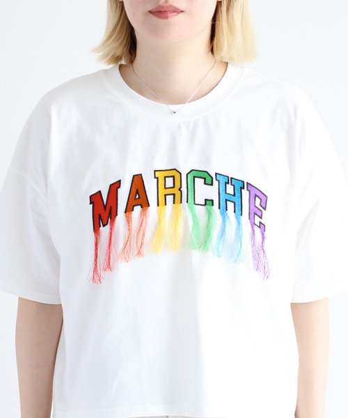 セール】フリンジ刺繍Tee（Tシャツ/カットソー）｜cepo（セポ