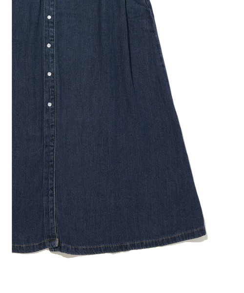 Levi's（リーバイス）の「Levi's/リーバイス QUINNEY デニムワンピース ダークインディゴ GOLD DUST WEST（シャツワンピース・レディース・ダークインディゴブルー・M/S/XS）」の6枚目の写真