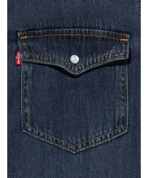 Levi's（リーバイス）の「Levi's/リーバイス QUINNEY デニムワンピース ダークインディゴ GOLD DUST WEST（シャツワンピース・レディース・ダークインディゴブルー・M/S/XS）」の7枚目の写真