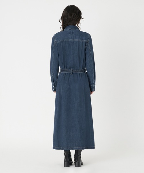 Levi's（リーバイス）の「Levi's/リーバイス QUINNEY デニムワンピース ダークインディゴ GOLD DUST WEST（シャツワンピース・レディース・ダークインディゴブルー・M/S/XS）」の12枚目の写真