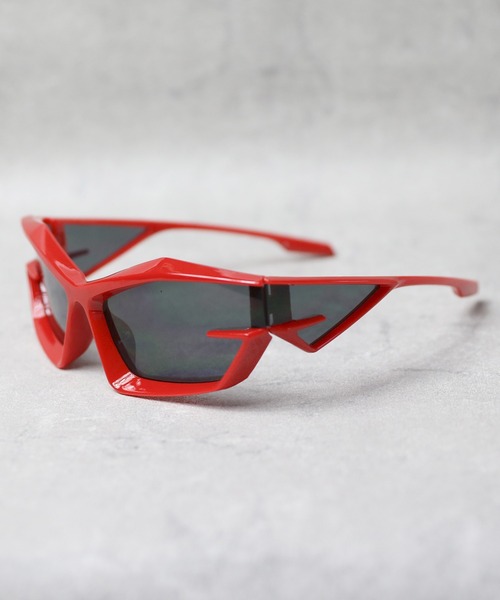 ８(eight)（エイト）の「シャープサングラス（サングラス・メンズ・オレンジ/グリーン/レッド/ブラック/グレー系その他/その他/ブラック系その他/グレー/クリア/ピンク・FREE）」の7枚目の写真