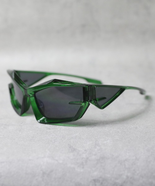 ８(eight)（エイト）の「シャープサングラス（サングラス・メンズ・オレンジ/グリーン/レッド/ブラック/グレー系その他/その他/ブラック系その他/グレー/クリア/ピンク・FREE）」の6枚目の写真
