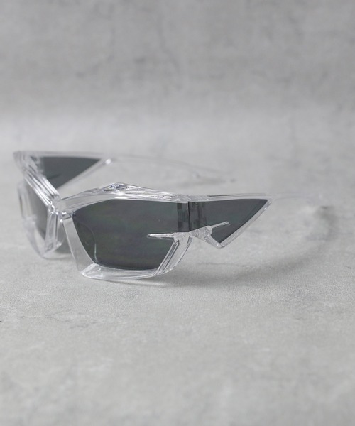 ８(eight)（エイト）の「シャープサングラス（サングラス・メンズ・オレンジ/グリーン/レッド/ブラック/グレー系その他/その他/ブラック系その他/グレー/クリア/ピンク・FREE）」の9枚目の写真