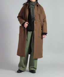 OMNIGOD | [OMNIGOD womens / オムニゴッド] メルトン ストアーズコート(ステンカラーコート)