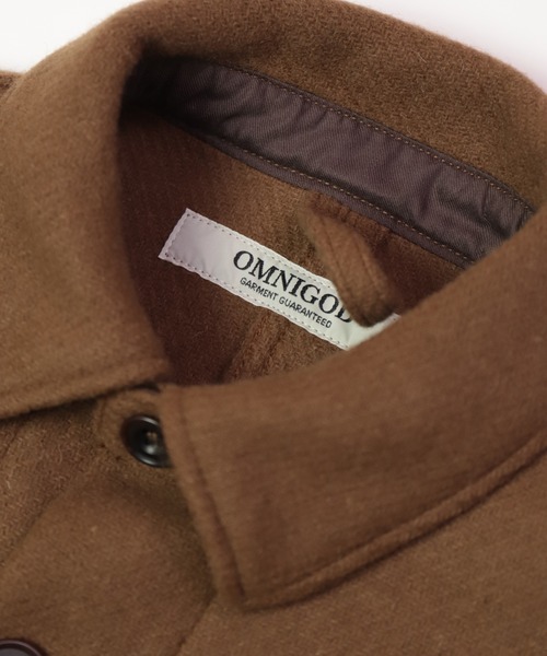 OMNIGOD（オムニゴッド）の「[OMNIGOD womens / オムニゴッド] メルトン ストアーズコート（ステンカラーコート・レディース・ブラック/ブラウン・FREE）」の18枚目の写真