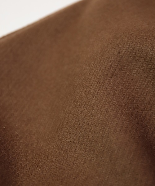 OMNIGOD（オムニゴッド）の「[OMNIGOD womens / オムニゴッド] メルトン ストアーズコート（ステンカラーコート・レディース・ブラック/ブラウン・FREE）」の6枚目の写真