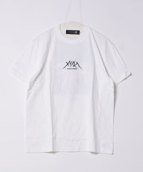 SAMURAI CORE(サムライコア)の「/SAMURAI CORE x MAYHEM/Graphic Design T(Tシャツ/カットソー・メンズ・ホワイト/ブラック・MEDIUM/LARGE)」の1枚目の写真
