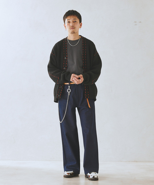 JOURNAL STANDARD relume(ジャーナルスタンダード レリューム)の「Philip デニムパンツ(デニムパンツ・メンズ・ブラック/ネイビー・MEDIUM/LARGE)」の5枚目の写真