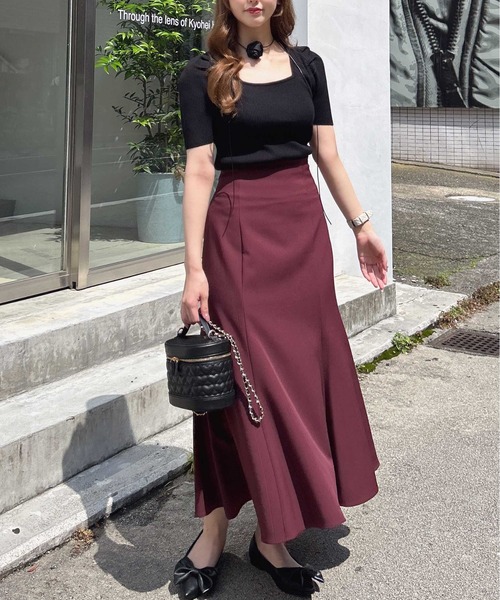 INGNI(イング)の「バックレースアップマーメイドスカート/A(スカート・レディース・ブラック系その他3/ブラウン/ボルドー/ブラック/ライトベージュ/サックスブルー/チャコールグレー/ブラウン系その他2/ピンク/その他11/その他7・FREE/L)」の12枚目の写真