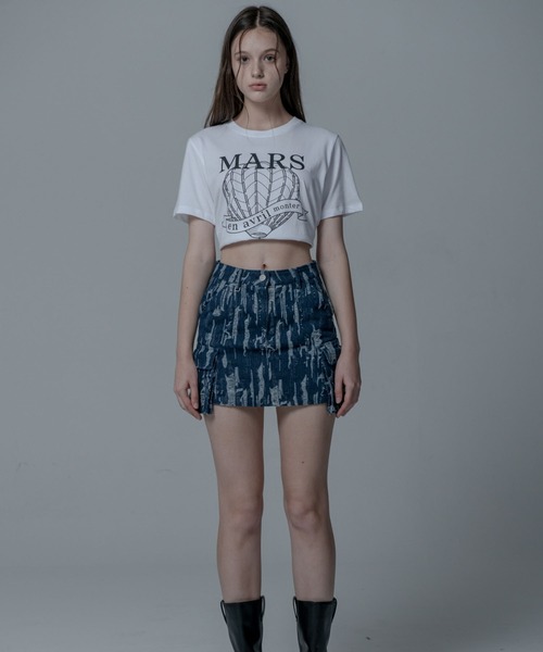Mars en Avril(マースエンアブリル)の「Mars en Avril エアバルーンクロップTシャツ(Tシャツ/カットソー・レディース・オレンジ系その他/グレー系その他/ホワイト・FREE)」の6枚目の写真