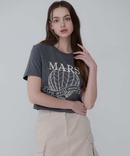 Mars en Avril(マースエンアブリル)の「Mars en Avril エアバルーンクロップTシャツ(Tシャツ/カットソー・レディース・オレンジ系その他/グレー系その他/ホワイト・FREE)」の11枚目の写真