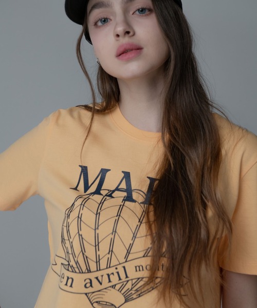 Mars en Avril(マースエンアブリル)の「Mars en Avril エアバルーンクロップTシャツ(Tシャツ/カットソー・レディース・オレンジ系その他/グレー系その他/ホワイト・FREE)」の17枚目の写真