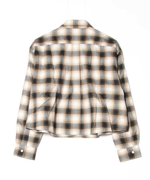 FRED PERRY（フレッドペリー）の「Brushed Check Shirt（シャツ/ブラウス・レディース・ベージュ/モスグリーン・8/10）」の15枚目の写真