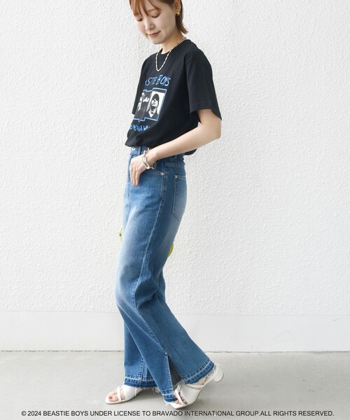 GOOD ROCK SPEED(グッドロックスピード)の「GOOD ROCK SPEED:〈洗濯機可能〉ROCK TEE(Tシャツ/カットソー・レディース・ブラック/グリーン/ダークグレー・ONE SIZE)」の6枚目の写真