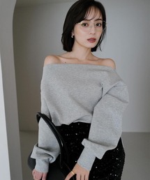 フォルムスウェットトップス