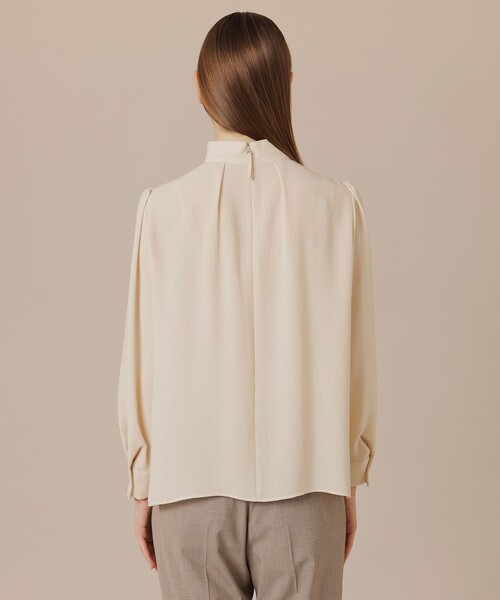 MACKINTOSH LONDON（マッキントッシュ ロンドン）の「ポリエステルジョーゼットブラウス（シャツ/ブラウス・レディース・ワイン/ダークブラウン/ベージュ・38/40）」の10枚目の写真