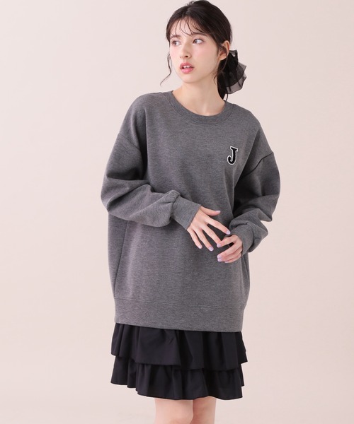 JILL by JILL STUART(ジルバイジルスチュアート)の「◇ワッペン付きダイバーミニスカ―トセット(ワンピース・レディース・ブラック/チャコールグレー・FREE)」の12枚目の写真