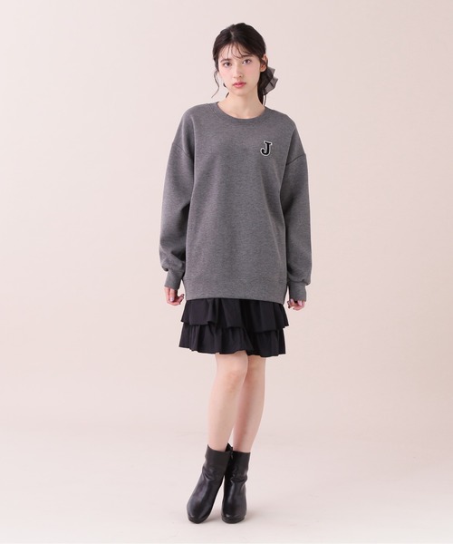 JILL by JILL STUART(ジルバイジルスチュアート)の「◇ワッペン付きダイバーミニスカ―トセット(ワンピース・レディース・ブラック/チャコールグレー・FREE)」の16枚目の写真