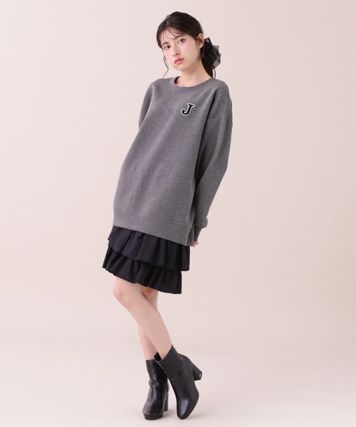 JILL by JILL STUART(ジルバイジルスチュアート)の「◇ワッペン付きダイバーミニスカ―トセット(ワンピース・レディース・ブラック/チャコールグレー・FREE)」の17枚目の写真